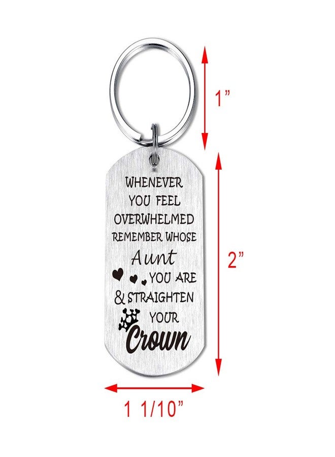TANWIH Aunt Birthday Gifts, Funny Auntie Keychain - Gifts for Aunt from Nephew Niece - Image 2